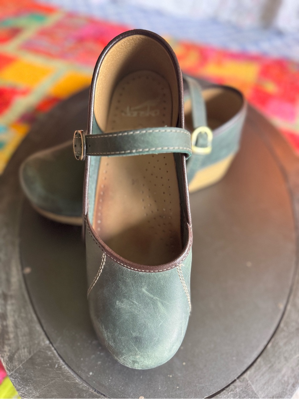 Dansko Green Mary Jane Clog